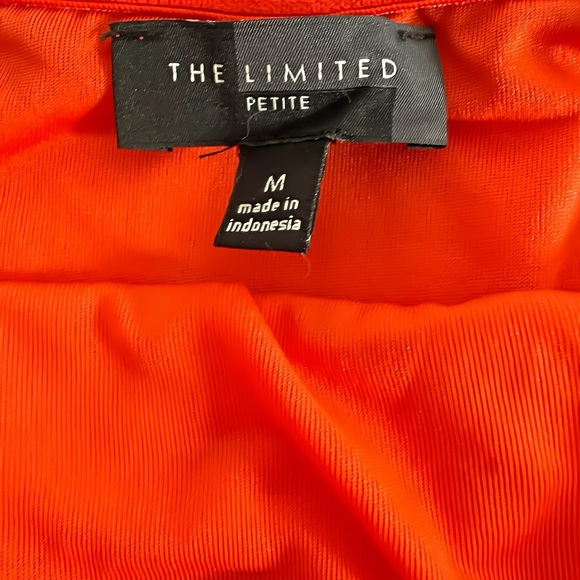 The Limited Petite Strapless High-Low Dress Red & Magenta Colorblock Size M - Picture 4 of 10